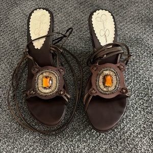 Jessica Simpson Lace Up Heels